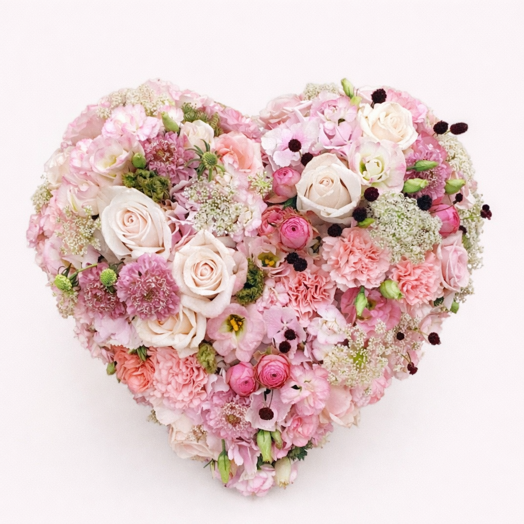 Rouwbloemen Hart